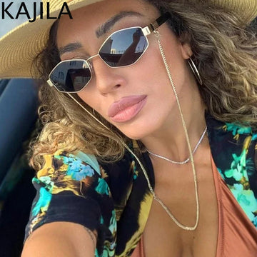 Sexy Small Frame Hexagon Sunglasses Twirly Threads