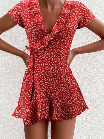 Women’s Floral A-Line Dress Twirly Threads