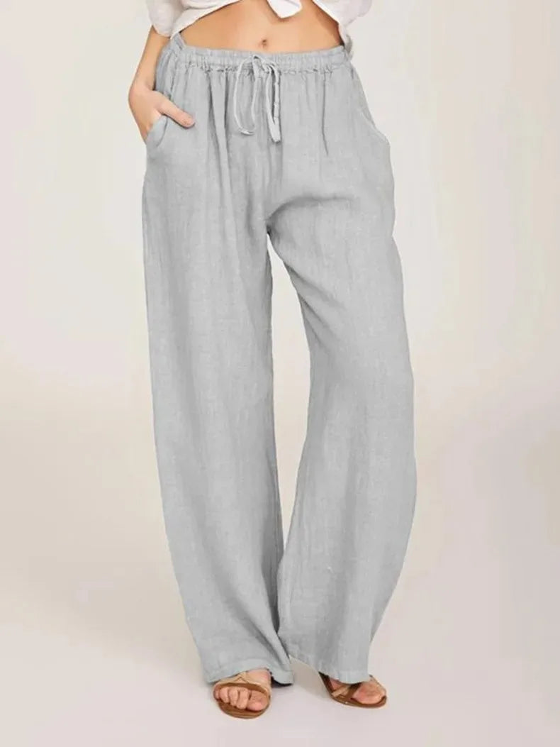 Women's Cotton Linen Pants Twirly Threads