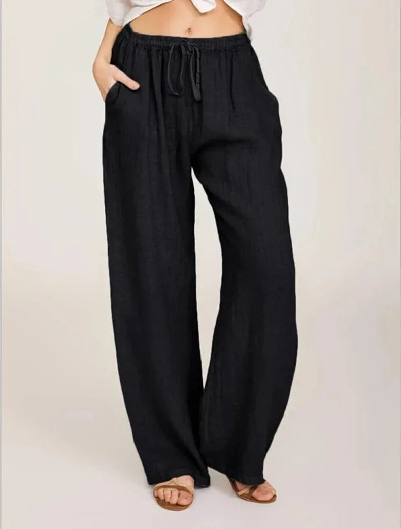 Women's Cotton Linen Pants Twirly Threads