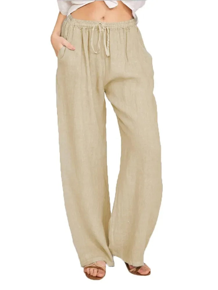 Women's Cotton Linen Pants Twirly Threads