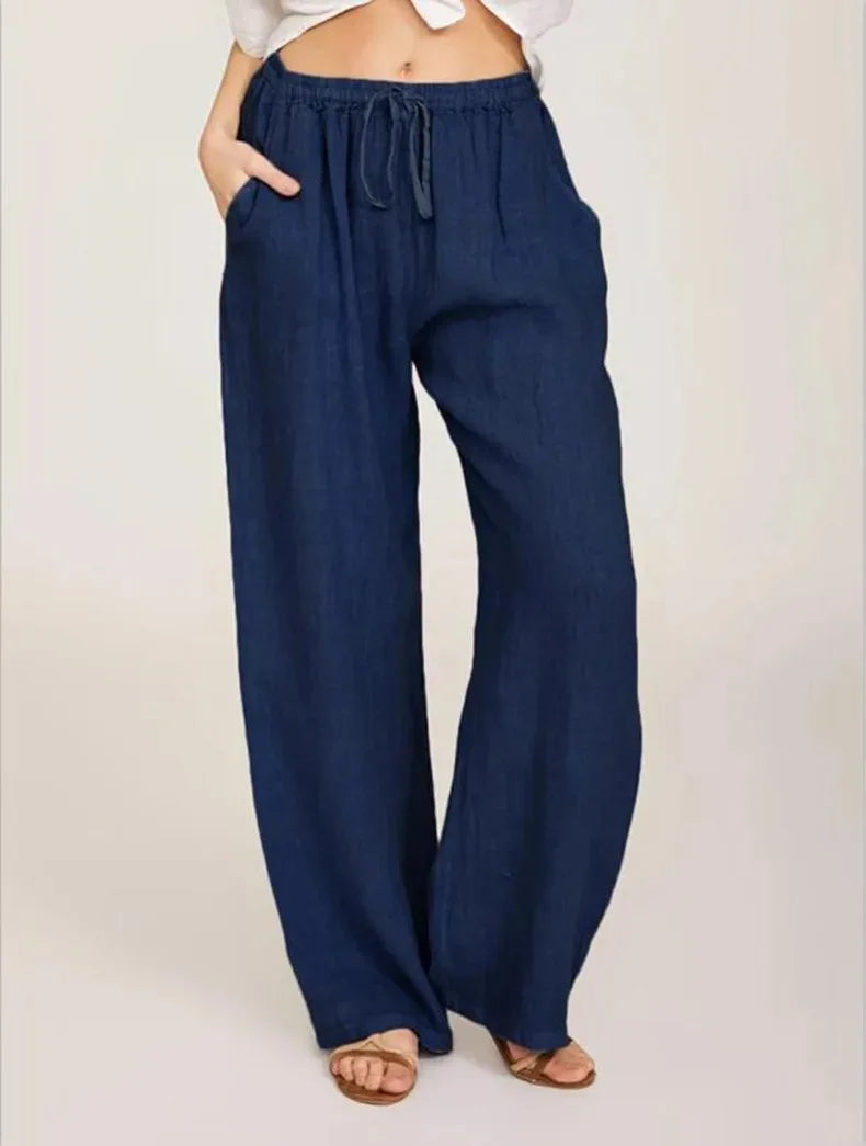 Women's Cotton Linen Pants Twirly Threads