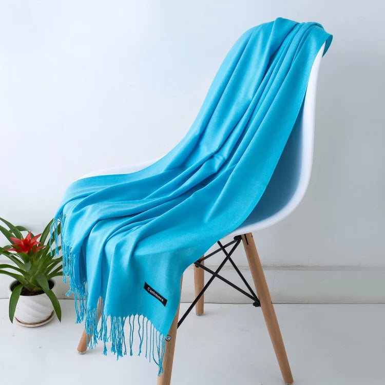 Cashmere Scarf Twirly Threads