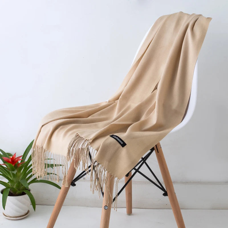 Cashmere Scarf Twirly Threads