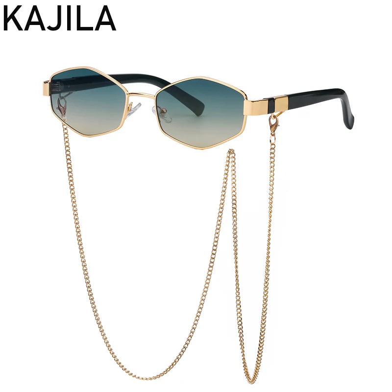 Sexy Small Frame Hexagon Sunglasses Twirly Threads