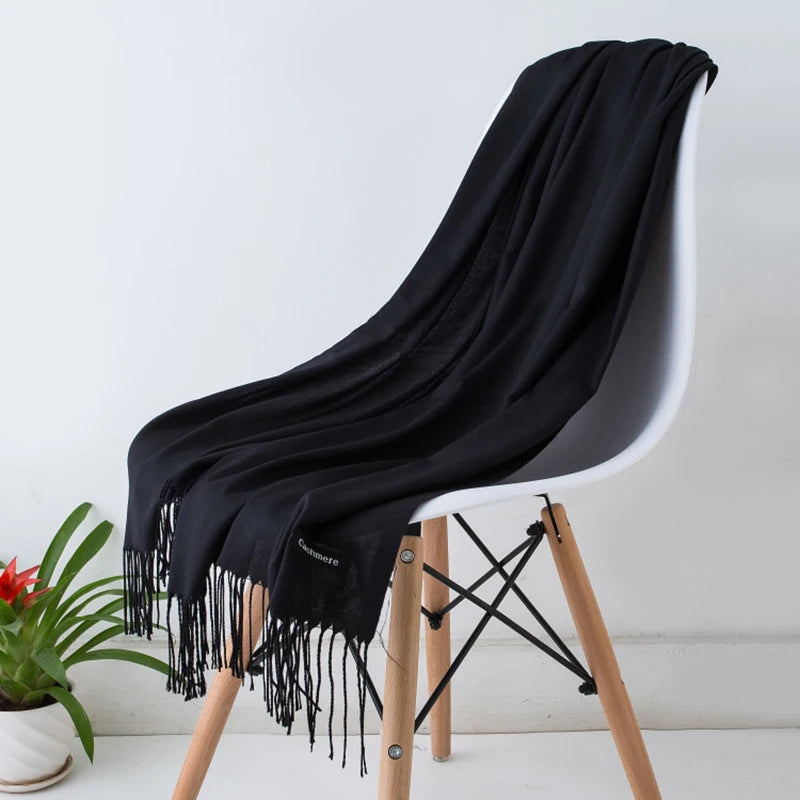 Cashmere Scarf Twirly Threads