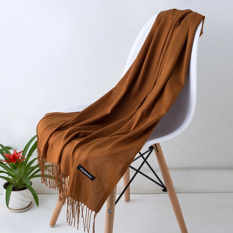 Cashmere Scarf Twirly Threads
