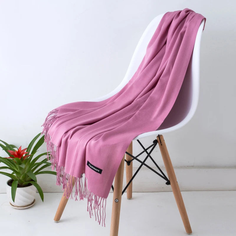 Cashmere Scarf Twirly Threads