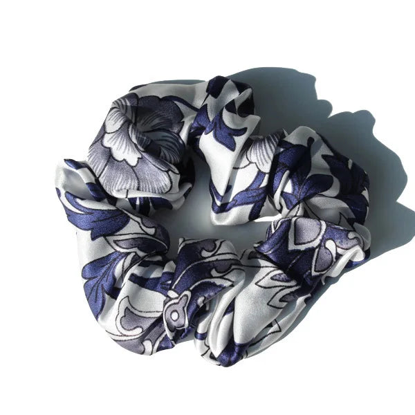 100% Pure Mulberry Silk Large Scrunchies Twirly Threads