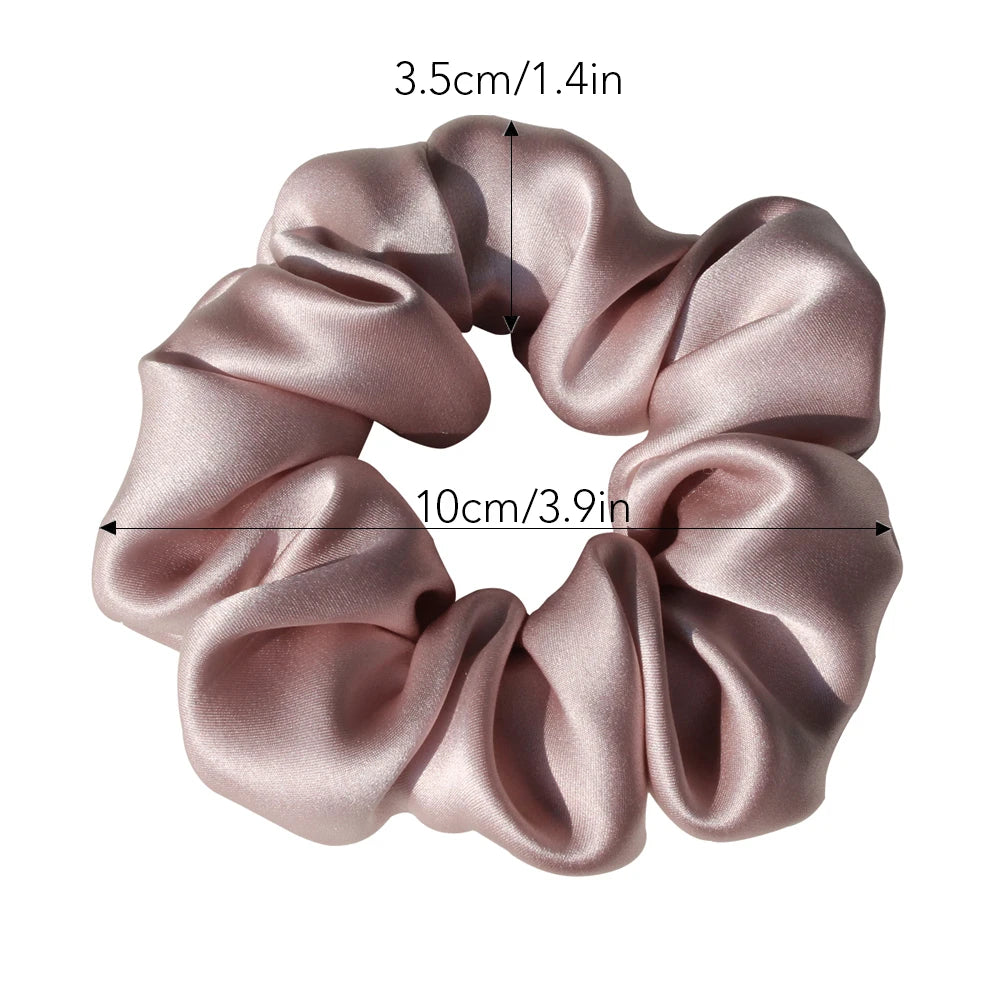 100% Pure Mulberry Silk Large Scrunchies Twirly Threads
