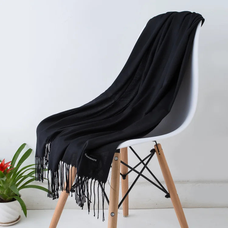 Cashmere Scarf Twirly Threads
