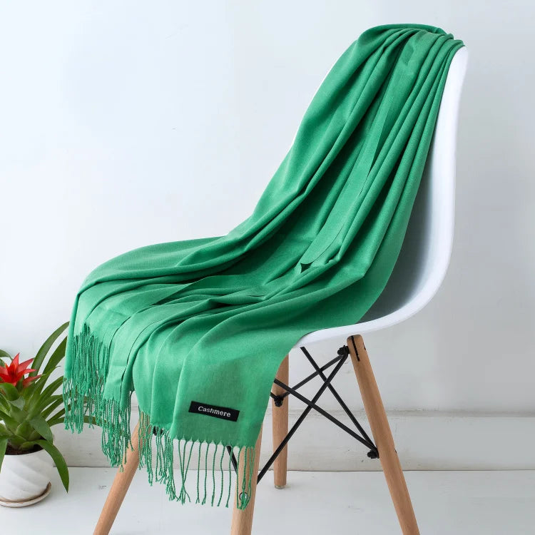 Cashmere Scarf Twirly Threads