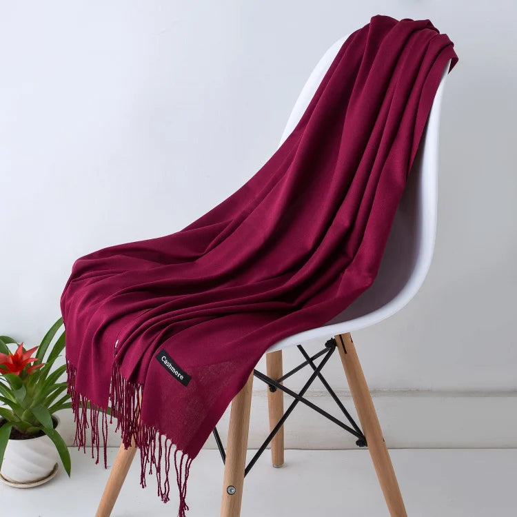 Cashmere Scarf Twirly Threads