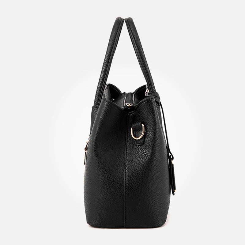 Leather Handbags Large Tote Bag Twirly Threads