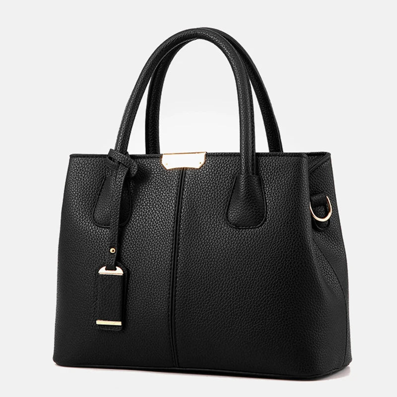 Leather Handbags Large Tote Bag Twirly Threads