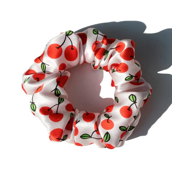 100% Pure Mulberry Silk Large Scrunchies Twirly Threads