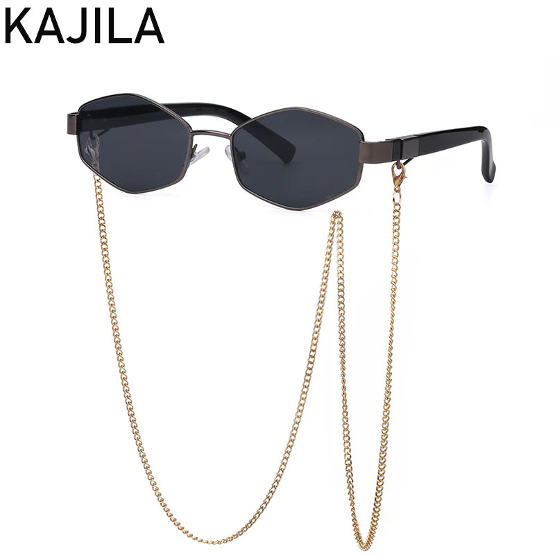 Sexy Small Frame Hexagon Sunglasses Twirly Threads