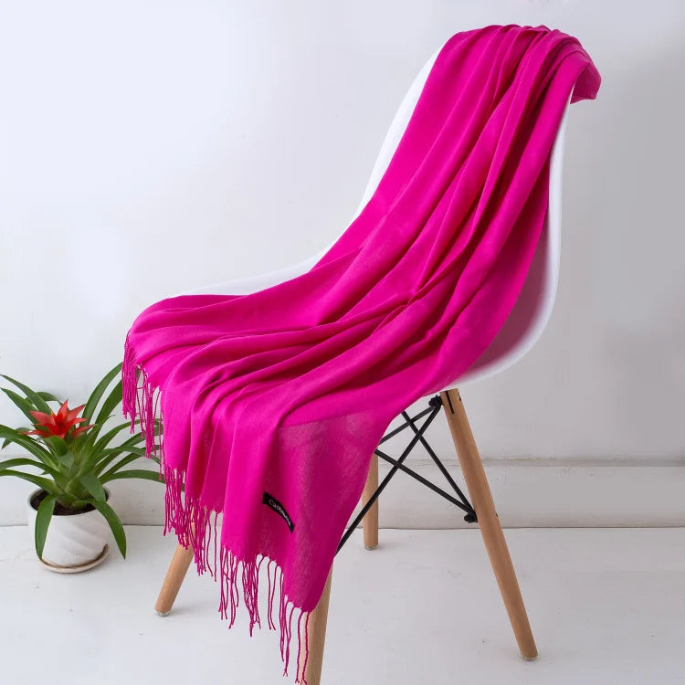 Cashmere Scarf Twirly Threads