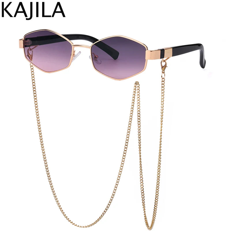Sexy Small Frame Hexagon Sunglasses Twirly Threads