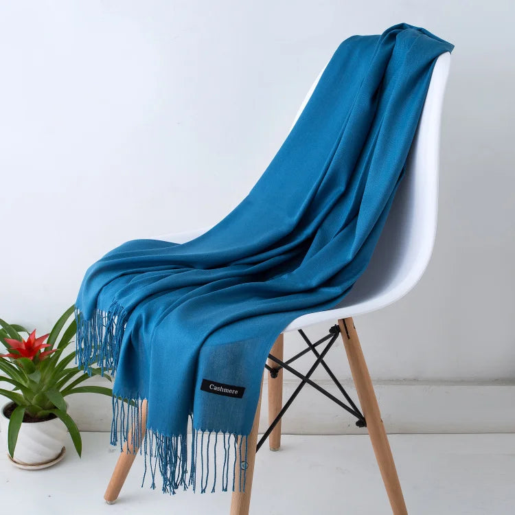 Cashmere Scarf Twirly Threads