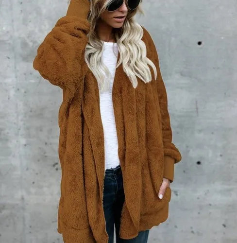 Autumn Winter Double Fleece Cardigan Twirly Threads