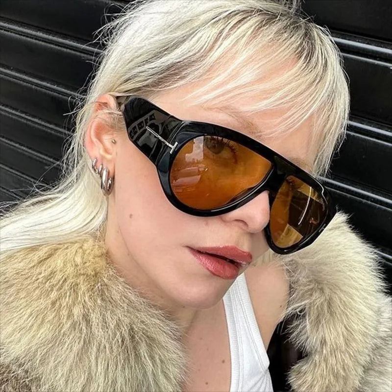 Vintage Oval Shape Sunglasses Twirly Threads