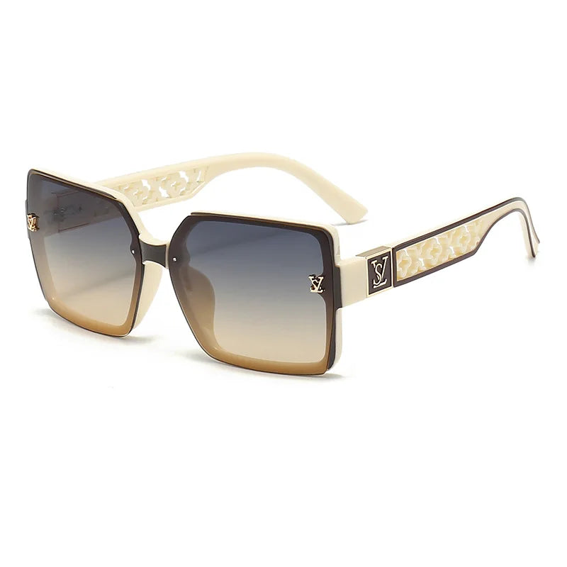 Classic Sunglasses Square Unisex UV400 Shades Twirly Threads