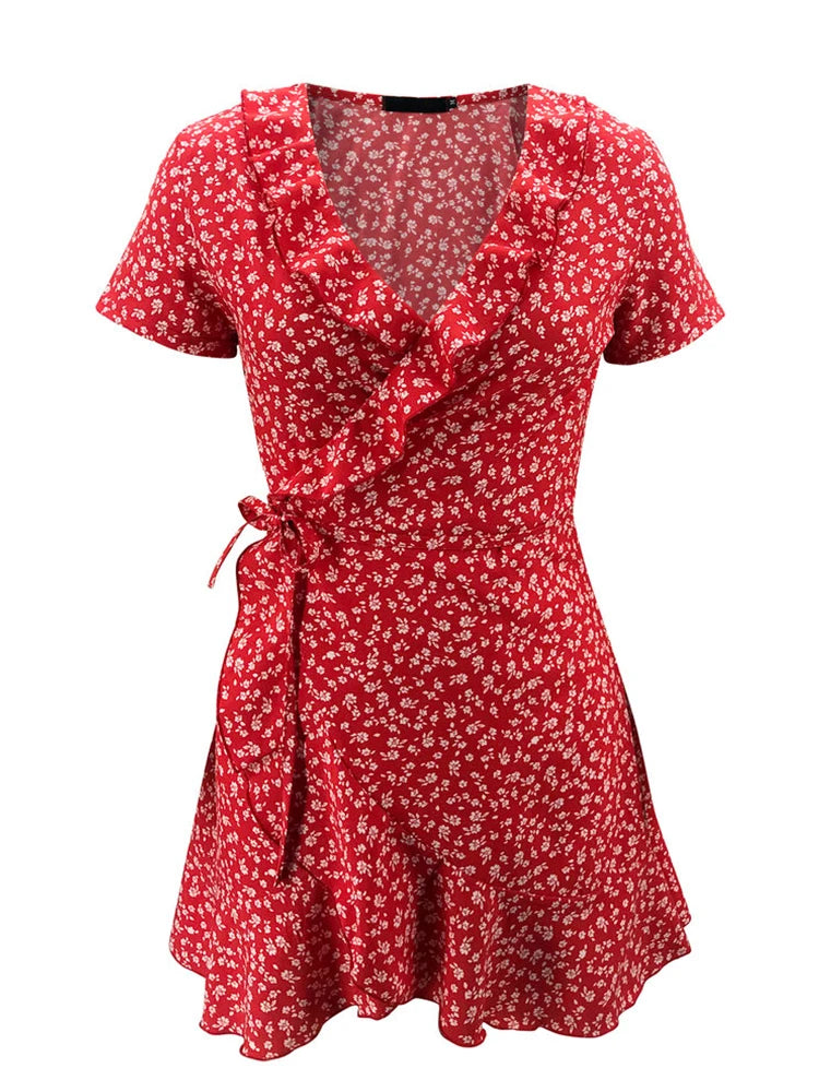Women’s Floral A-Line Dress Twirly Threads