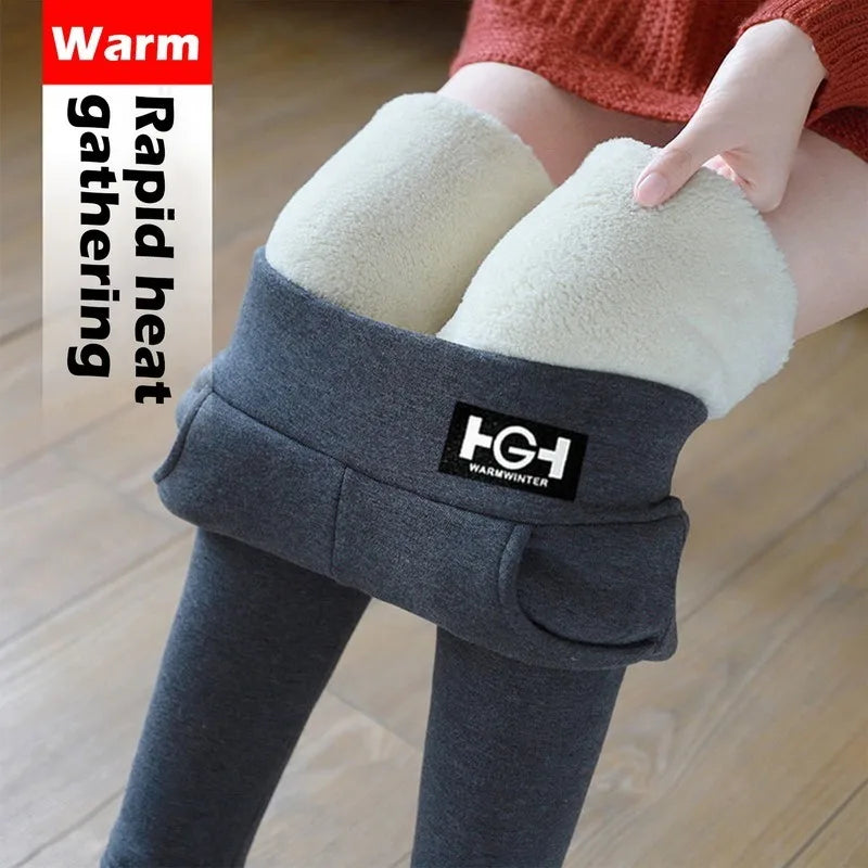 Lamb wool Hight Waist Fleece Butt Lift Leggings Twirly Threads