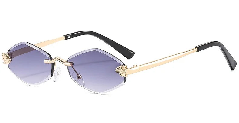 Frameless Rhombus Women's Sunglasses Twirly Threads