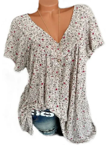 Sleeveless Long Tank T-Shirt V-Neck Twirly Threads