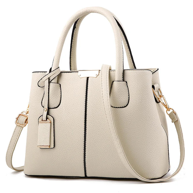Leather Handbags Large Tote Bag Twirly Threads