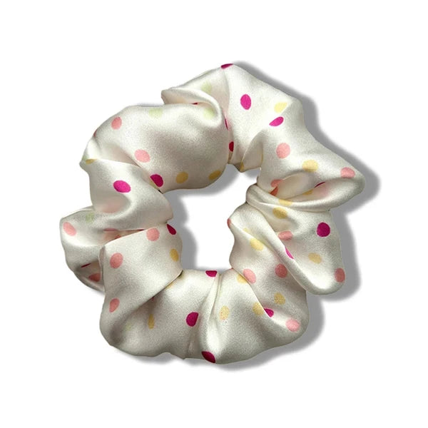 100% Pure Mulberry Silk Large Scrunchies Twirly Threads