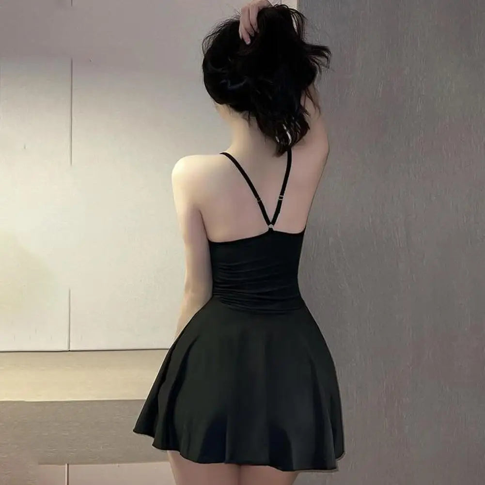Sexy Pleated Micro Bandage Slip Mini Dress Twirly Threads