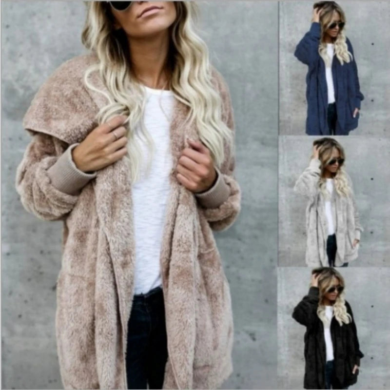 Autumn Winter Double Fleece Cardigan Twirly Threads