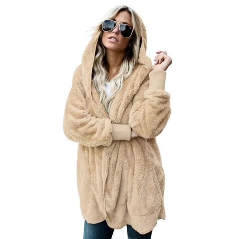 Autumn Winter Double Fleece Cardigan Twirly Threads