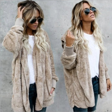 Autumn Winter Double Fleece Cardigan Twirly Threads