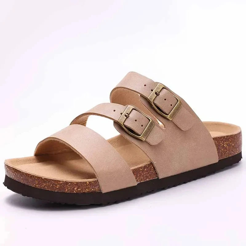 Cork Suede Mules Slippers Women & Men Clogs Twirly Threads