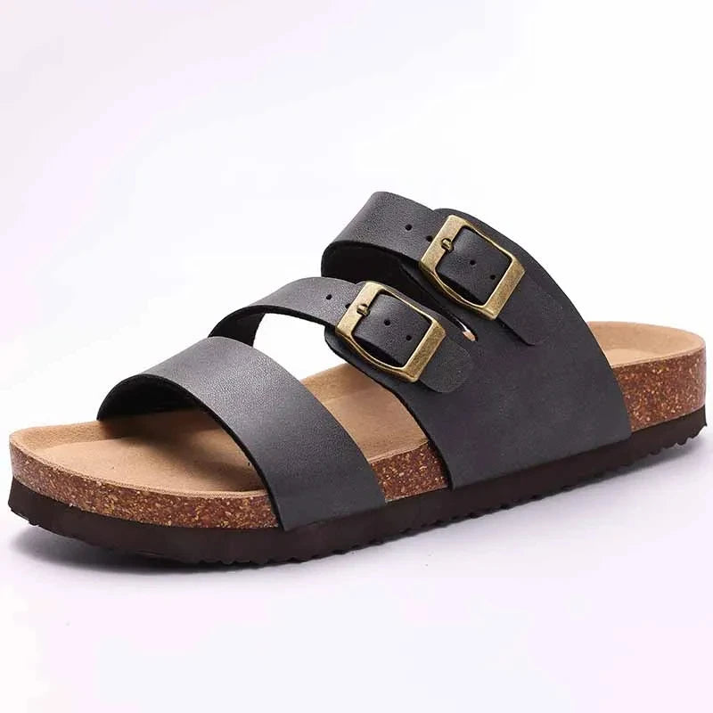 Cork Suede Mules Slippers Women & Men Clogs Twirly Threads