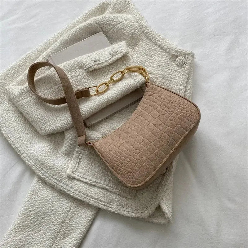 Retro Gentle Temperament Small Square Bag Twirly Threads