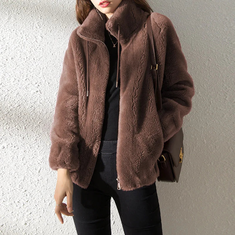 Winter Double Coral Fleece Twirly Threads