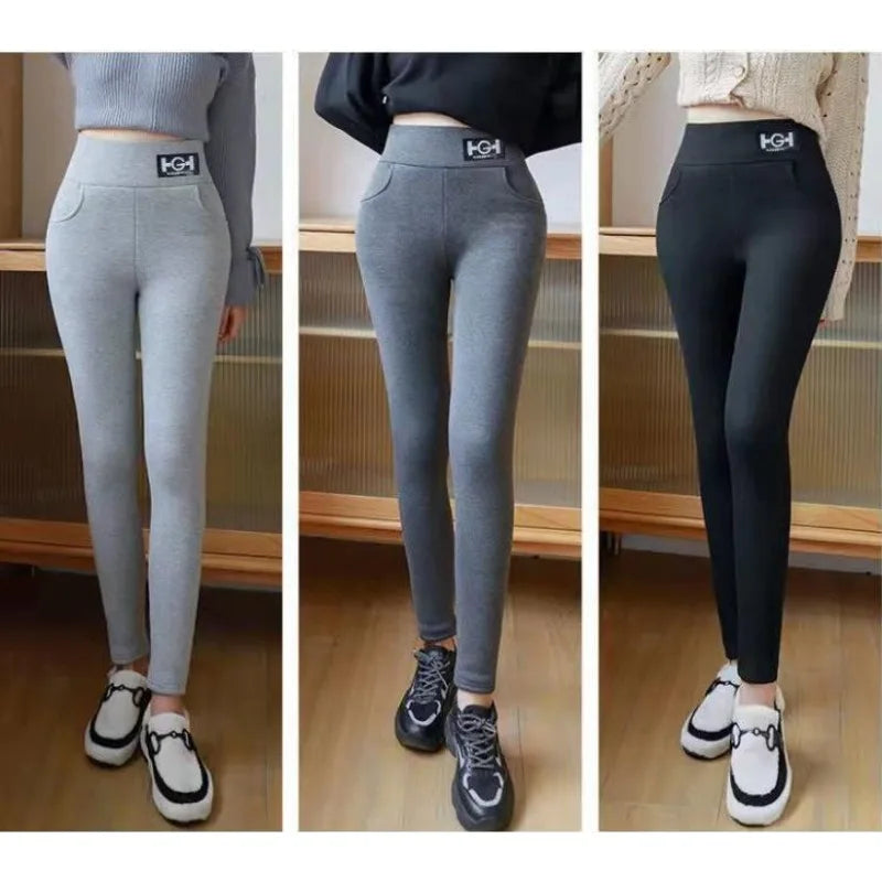 Lamb wool Hight Waist Fleece Butt Lift Leggings Twirly Threads