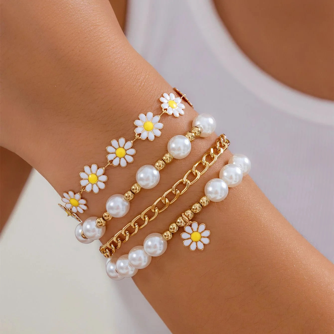 Vintage Bohemian Bracelet Set Twirly Threads
