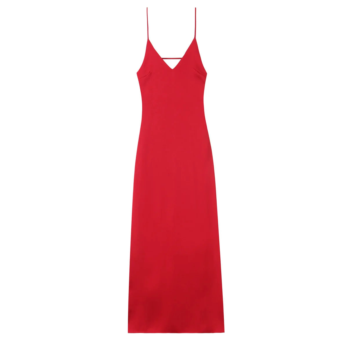 Yellow Stain V Neck Sling Dress Twirly Threads