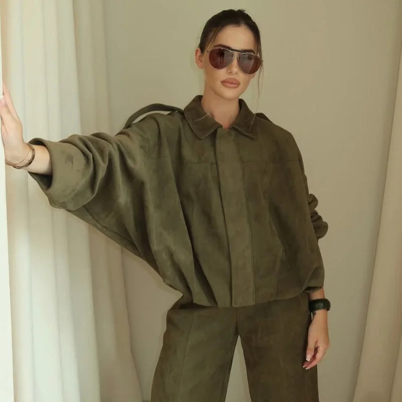 Bomber Jacket Sleeve Suede Jacket Twirly Threads
