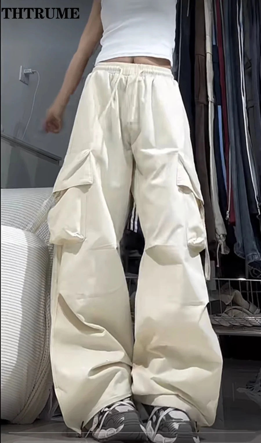 Retro Vintage High Street Baggy Pants Twirly Threads