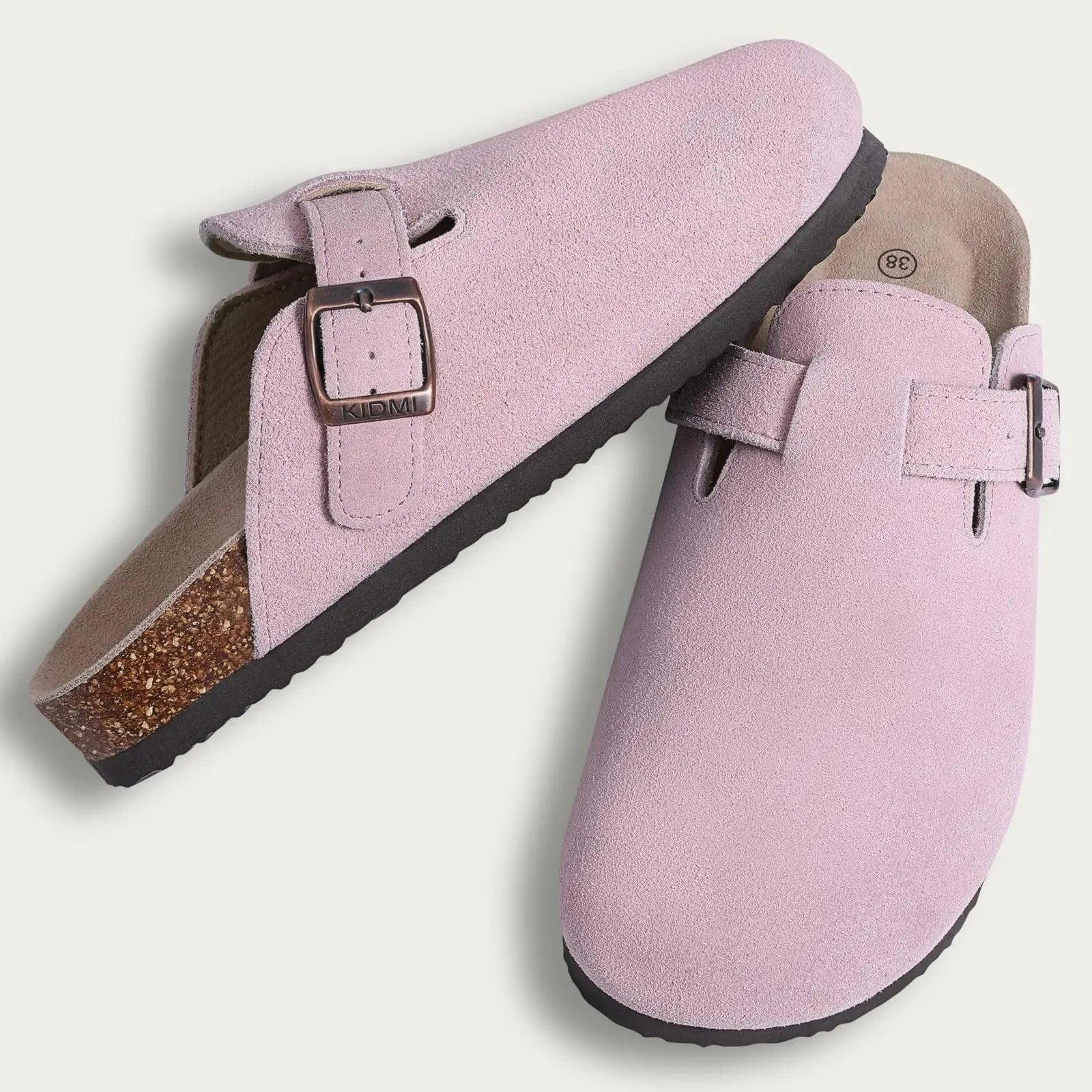 Cork Suede Mules Slippers Women & Men Clogs Twirly Threads