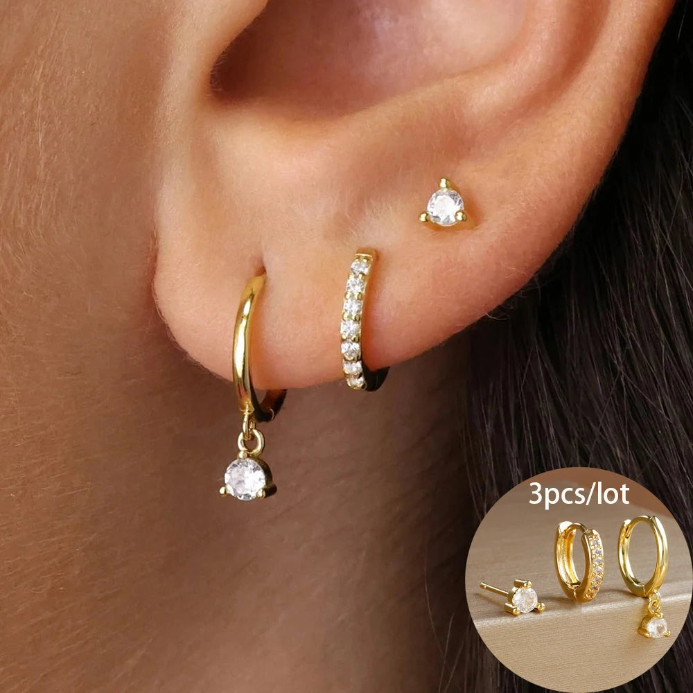 Round Star Drop Earrings Twirly Threads