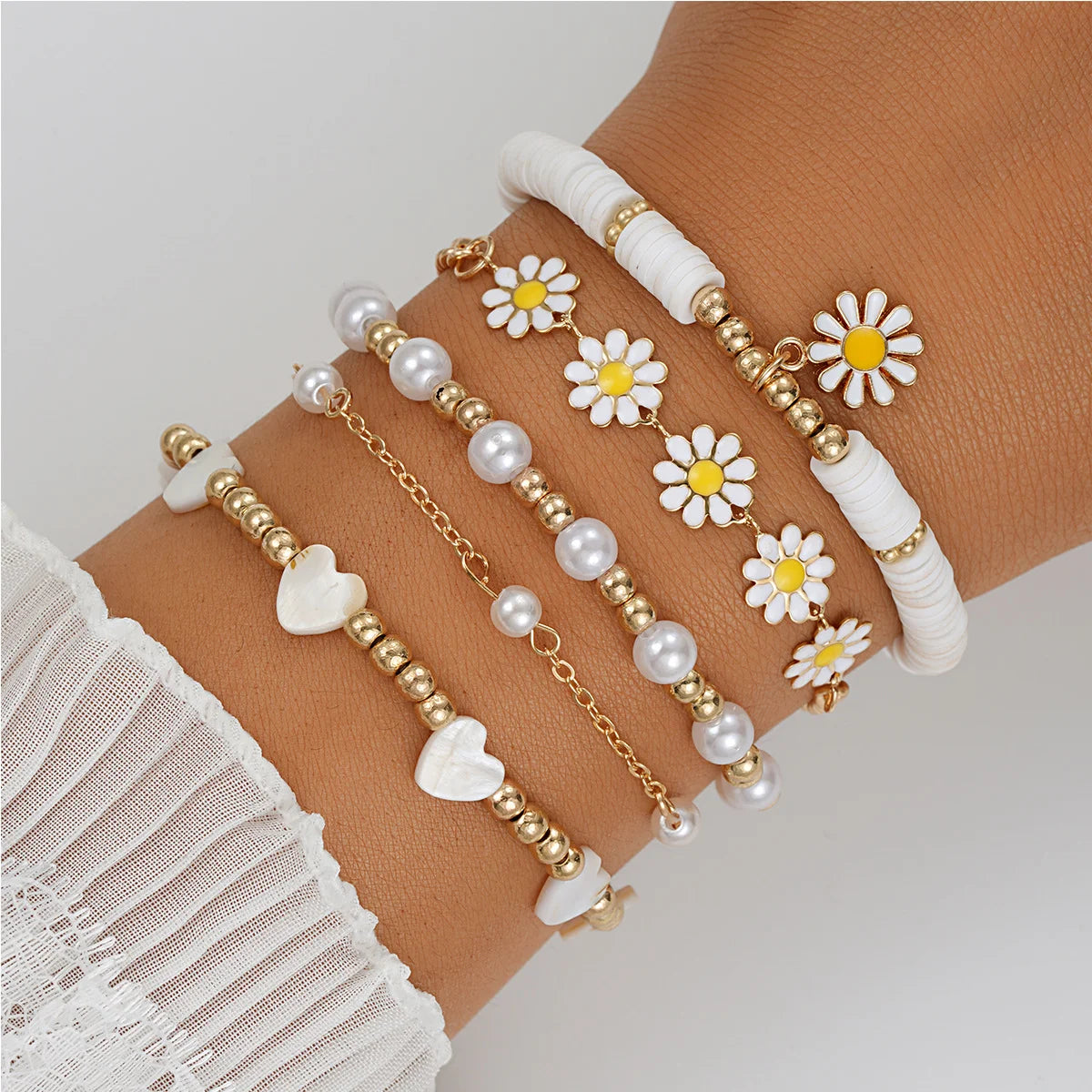Vintage Bohemian Bracelet Set Twirly Threads