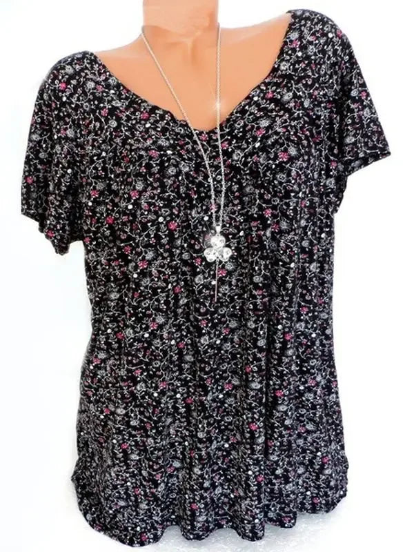 Sleeveless Long Tank T-Shirt V-Neck Twirly Threads